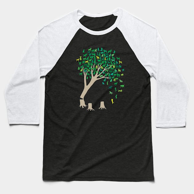 Source Tree of Life Baseball T-Shirt by martinussumbaji